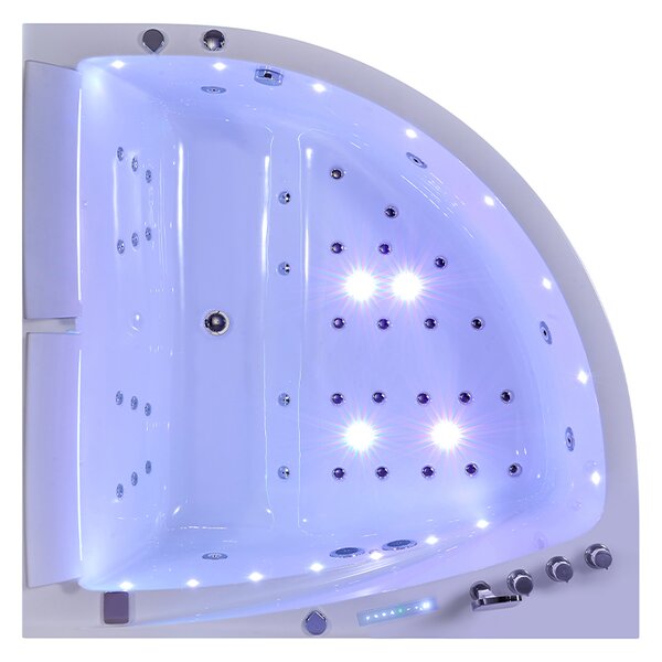 BPS-koupelny Hydromasážna vaňa INGA 150x150 s ohrevom vody