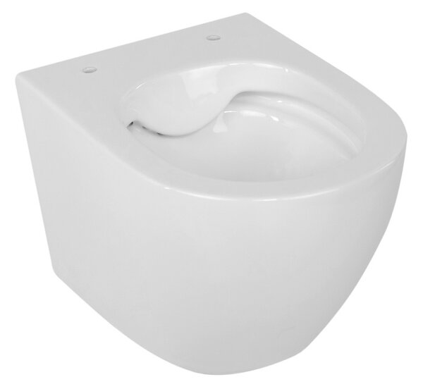 BPS-koupelny Závesná WC misa so SoftClose sedadlom MIZU WH RIM 02, biela