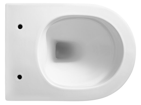 BPS-koupelny Závesná WC misa so SoftClose sedadlom MIZU WH RIM 03, biela
