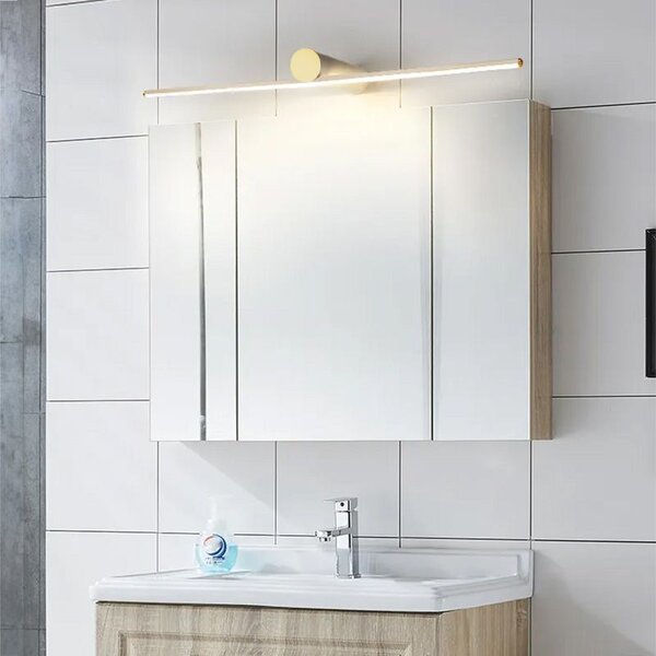 Toolight Toolight, LED nástenné svietidlo 60cm 9W 4000K APP1345-W, zlatá lesklá, OSW-02435