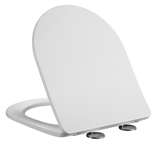 BPS-koupelny Závesná WC misa so SoftClose sedadlom MIZU WH RIM 03, biela