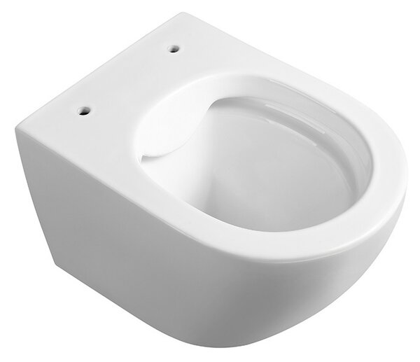 BPS-koupelny Závesná WC misa so SoftClose sedadlom MIZU WH RIM 03, biela