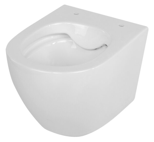 BPS-koupelny Závesná WC misa so SoftClose sedadlom MIZU WH RIM 02, biela