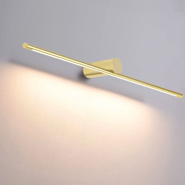 Toolight Toolight, LED nástenné svietidlo 60cm 9W 4000K APP1345-W, zlatá lesklá, OSW-02435