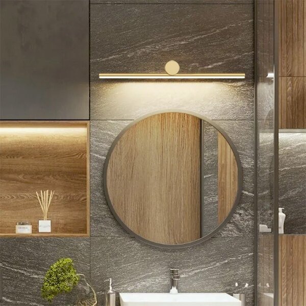 Toolight Toolight, LED nástenné svietidlo 80cm 13W 4000K APP1346-W, zlatá lesklá, OSW-02436