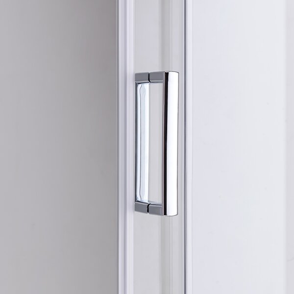 BPS-koupelny Štvorcový sprchový kút KZ93D 70x70 chróm/transparent + vanička ST02C WH biela