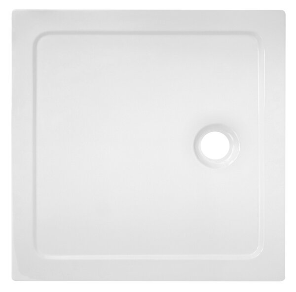 BPS-koupelny Štvorcový sprchový kút KZ93C 100x100 chróm/transparent + vanička ST06A WH biela