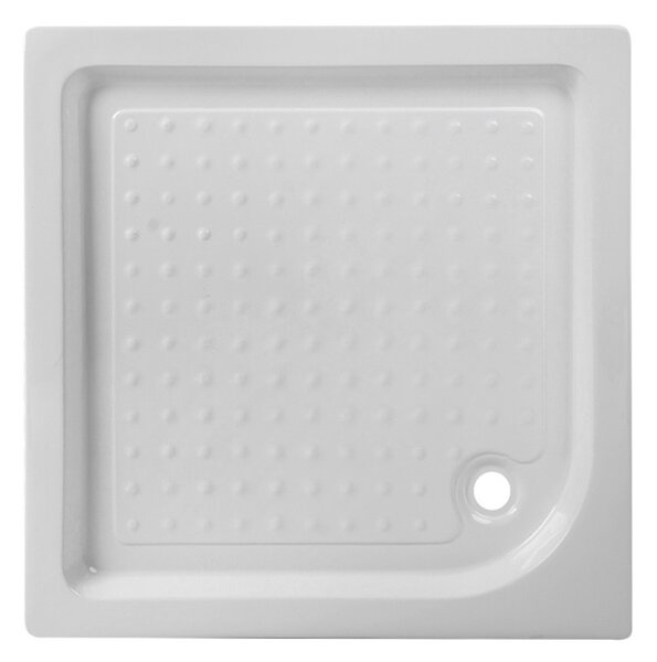 BPS-koupelny Štvorcový sprchový kút KZ93B 90x90 chróm/transparent + vanička SXL02B WH biela