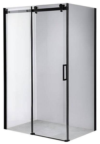 BPS-koupelny Obdĺžnikový sprchový kút BS15B 110x80 čierna/transparent - bez vaničky