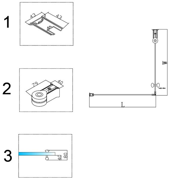 BPS-koupelny Štvorcový sprchový kút BS04B 90x90 čierna/transparent