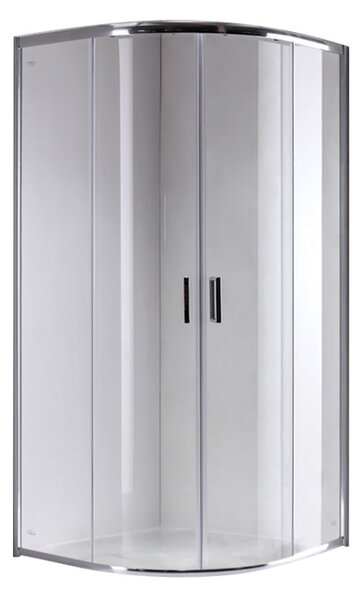 BPS-koupelny Štvrťkruhový sprchový kút KZ94A WH 80x80 cm biely/transparent + vanička SXL01A WH biela