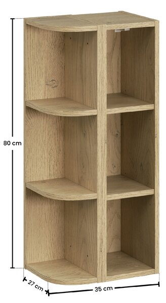 Comad Kúpeľňový regál Dalia Cashmere dub cremona