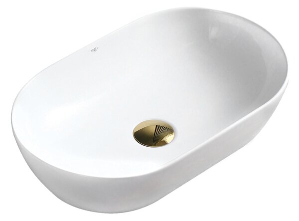 BPS-koupelny Keramické umývadlo na dosku TES WH 555 55,5x30,5 cm, biele