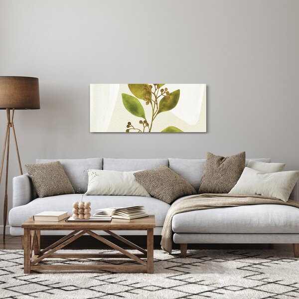 Obraz - Akvarelová vetvička N⁰1 (120x50 cm)