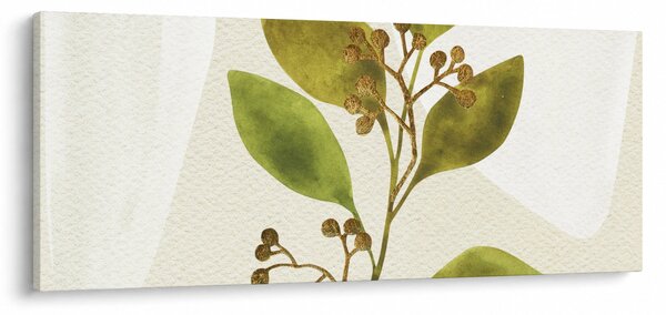 Obraz - Akvarelová vetvička N⁰1 (120x50 cm)