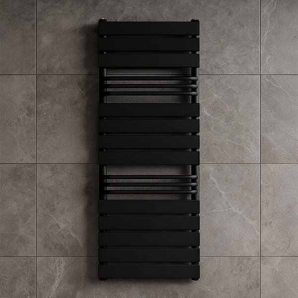 BPS-koupelny Kúpeľňový radiátor FUEGO BL 50x128 cm, čierny