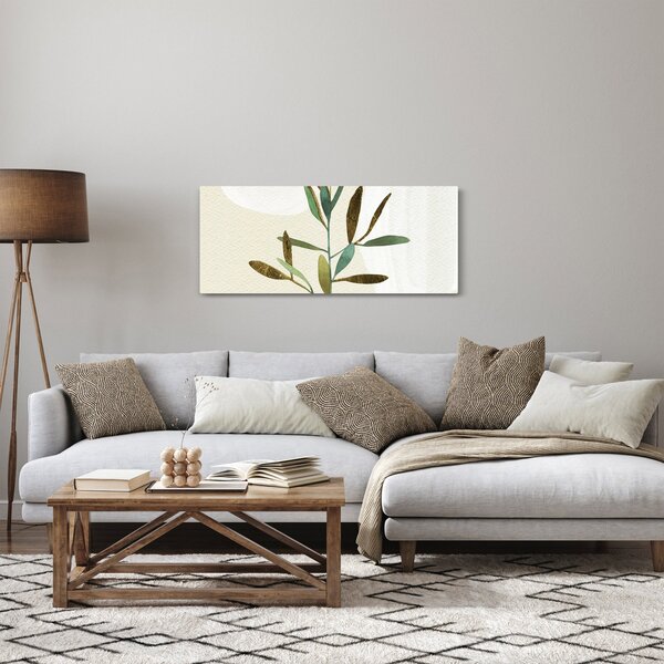 Obraz - Akvarelová vetvička N⁰2 (120x50 cm)