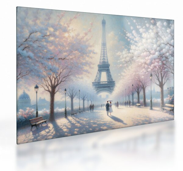 Sklenený obraz - Maľba z Paríža (70x50 cm)