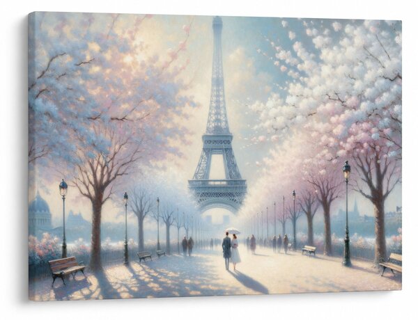 Obraz - Maľba z Paríža (70x50 cm)