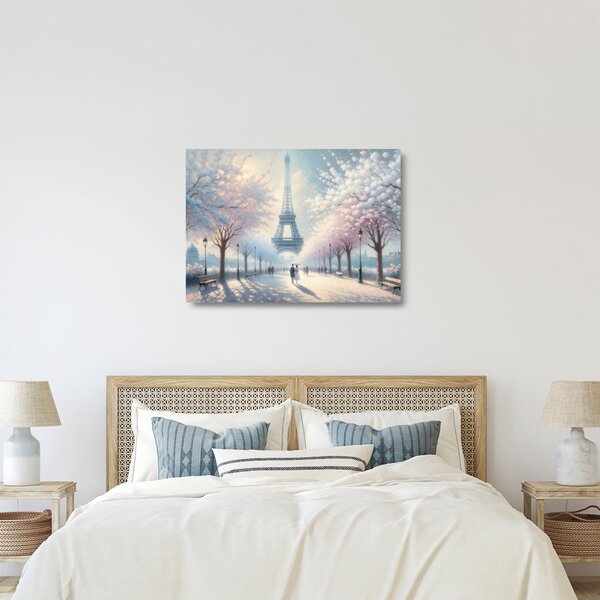 Sklenený obraz - Maľba z Paríža (70x50 cm)
