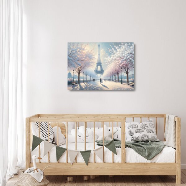 Sklenený obraz - Maľba z Paríža (70x50 cm)