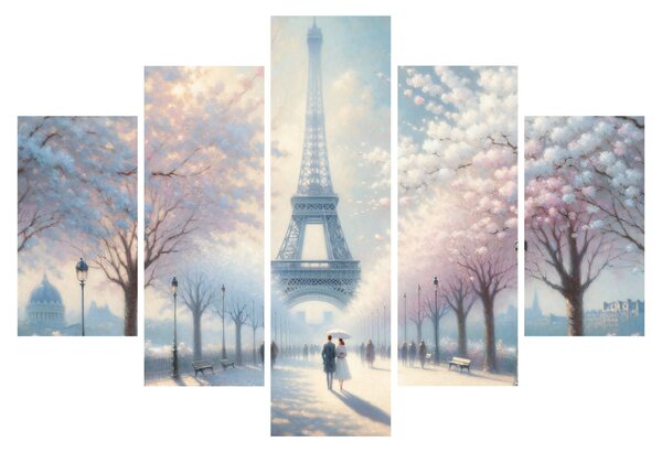 Obraz - Maľba z Paríža (150x105 cm)
