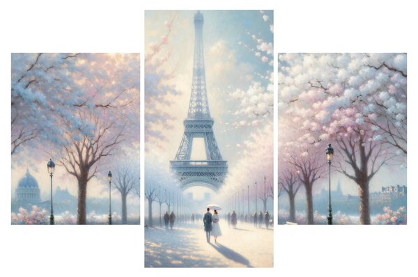 Obraz - Maľba z Paríža (90x60 cm)