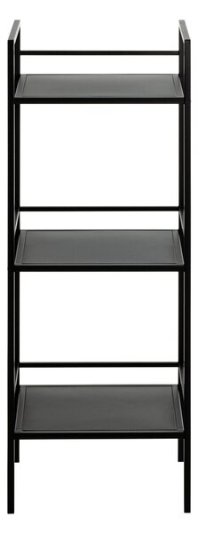 REGÁL, čierna, oceľ, 35/95/25 cm - Online Only drobný nábytok, Online Only