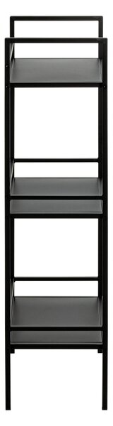 REGÁL, čierna, oceľ, 35/95/25 cm - Online Only drobný nábytok, Online Only