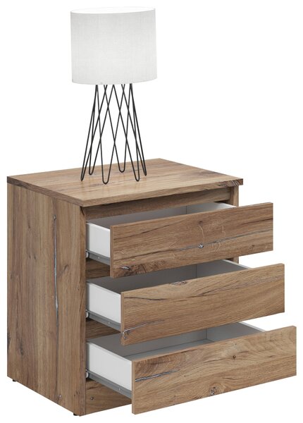 NOČNÝ STOLÍK, tmavý dub, 45/52/42 cm - Online Only spálne, Online Only