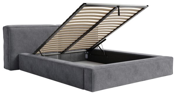 ČALÚNENÁ POSTEĽ, 180/200 cm, antracitová Boxxx - Online Only spálne, Online Only