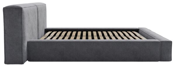 ČALÚNENÁ POSTEĽ, 180/200 cm, antracitová Boxxx - Online Only spálne, Online Only