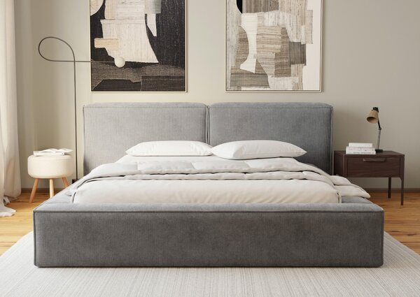 ČALÚNENÁ POSTEĽ, 180/200 cm, antracitová Boxxx - Online Only spálne, Online Only