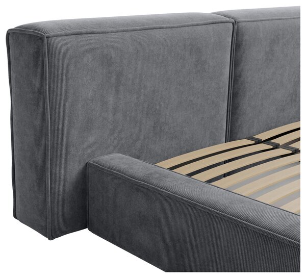 ČALÚNENÁ POSTEĽ, 180/200 cm, antracitová Boxxx - Online Only spálne, Online Only