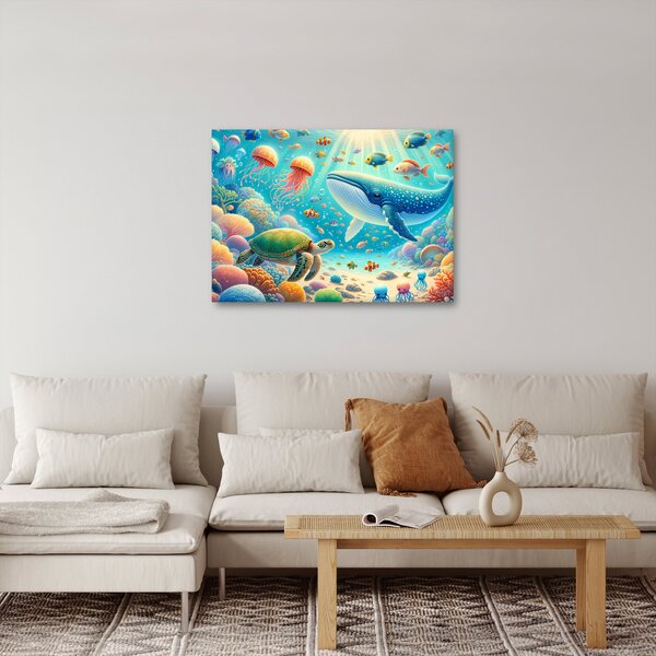 Obraz - Svet pod hladinou (70x50 cm)