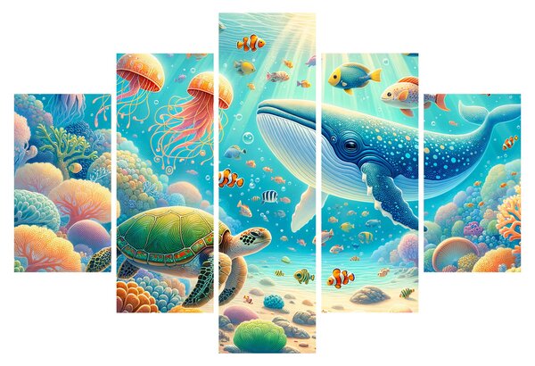 Obraz - Svet pod hladinou (150x105 cm)
