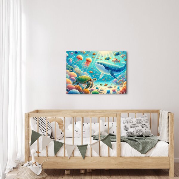 Obraz - Svet pod hladinou (70x50 cm)