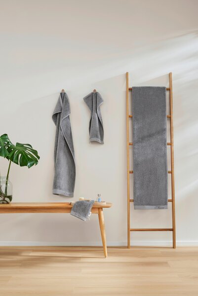 UTERÁK, 70/140 cm, sivá S. Oliver - Kúpeľňový textil