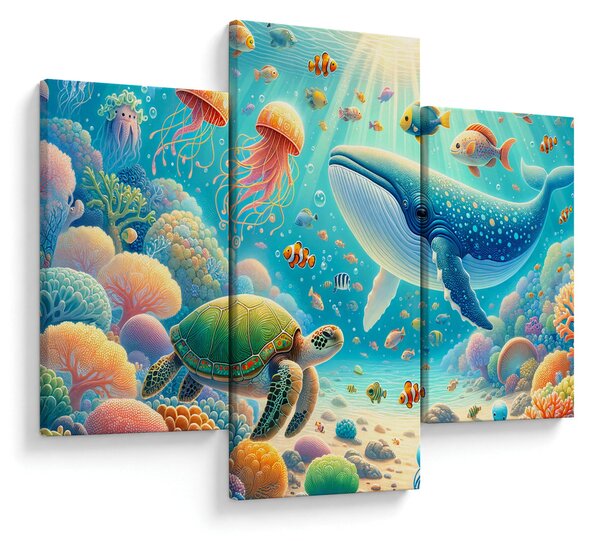 Obraz - Svet pod hladinou (90x60 cm)