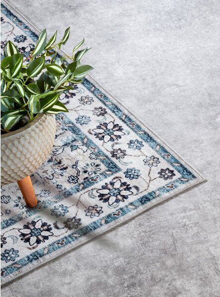 Svetlomodrý koberec 160x230 cm Saveh Cream Blue – Elle Decoration