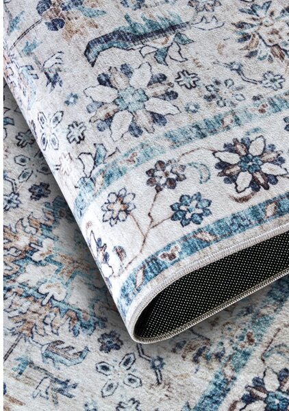 Svetlomodrý koberec 160x230 cm Saveh Cream Blue – Elle Decoration