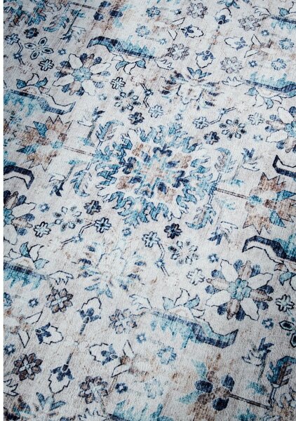 Svetlomodrý koberec 160x230 cm Saveh Cream Blue – Elle Decoration