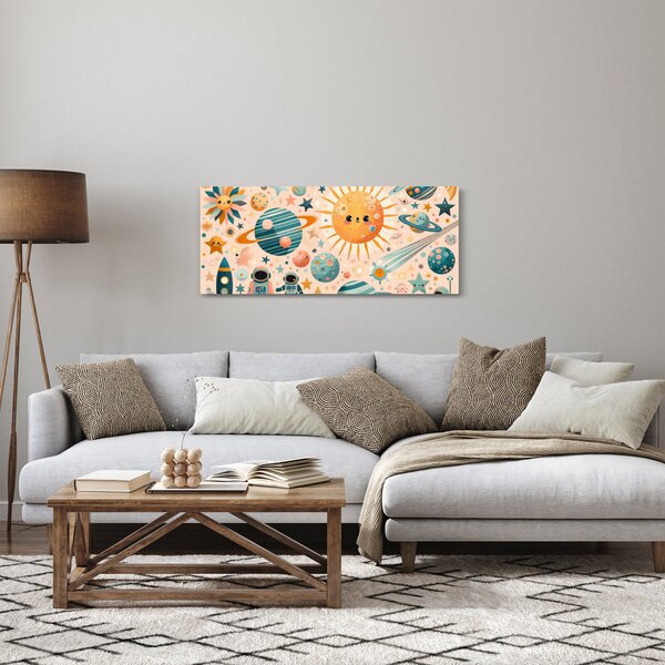 Obraz - Kúsky z vesmíru (120x50 cm)
