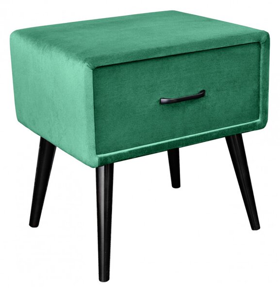 Massive home | Noční stolek Sixties 36 CM tmavě tmavě zelený 41019
