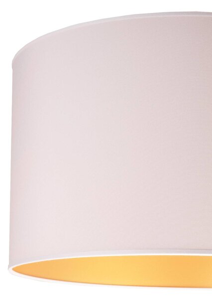Závesná lampa Roller biela/zlatá, Ø 45 cm, 2-pl