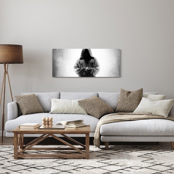 Obraz - Mních v kláštore (120x50 cm)