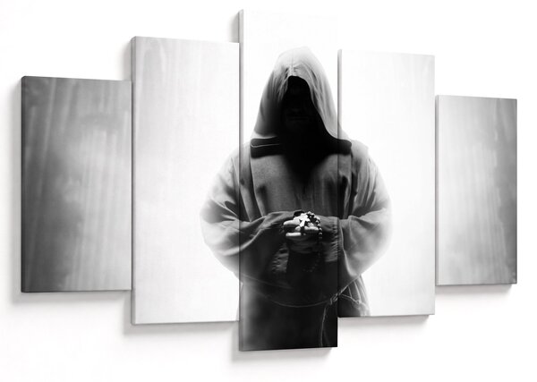 Obraz - Mních v kláštore (150x105 cm)