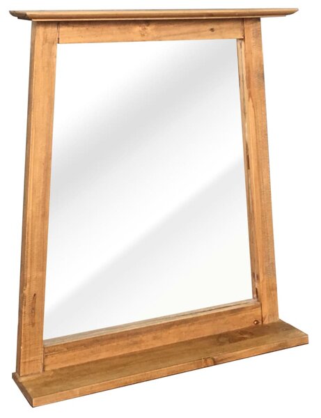 Kúpeľňové zrkadlo, borovicový masív 70x12x79 cm