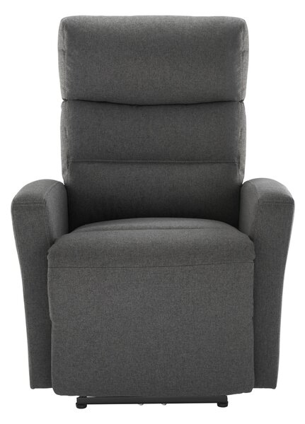 TV KRESLO, kov, textil, antracitová Carryhome - Kreslá