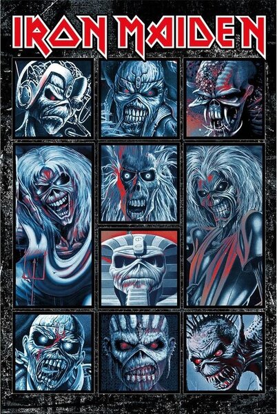 Plagát, Obraz - Iron Maiden - Ten Eddies, (61 x 91.5 cm)